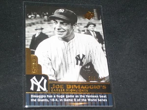 JOE DIMAGGIO YANKEES LEGEND GENUINE AUTHENTIC LIMITED EDITION BASEBALL CARD /425 - Picture 1 of 2