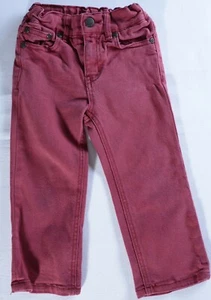 Ruum sz 5 Red Maroon Jeans elastic waist pockets kid pants color denim - Picture 1 of 3