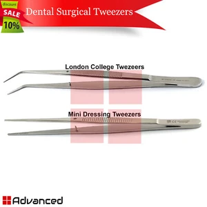 2pcs London College Pinzas Mini pinzas de vendaje utilidad médica recoger herramientas - Imagen 1 de 3