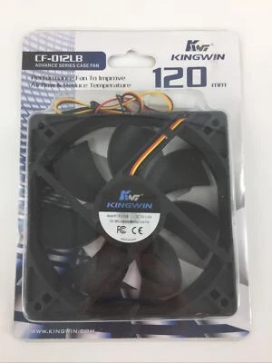 New Kingwin 120MM Computer Case Fans Desktop PC Computer Cooling Fan CF-012LB - Image 1 of 3