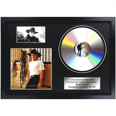 Garth Brooks – Sevens / Memorabilia / Souvenir in black frame / interior decor - Image 1 of 4