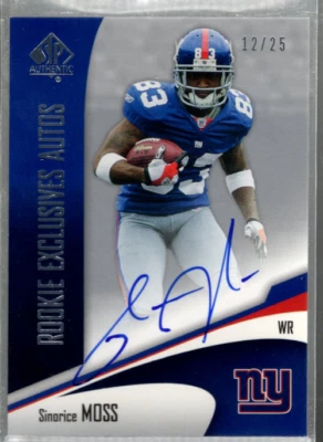 A7893- 2006 SP Authentic Rookie Autographs #REASM Sinorice Moss Auto /25 - Image 1 of 2