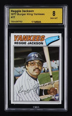 Burger King Yankees 1977 Reggie Jackson #17 MBA 8 Foto 1 de 2