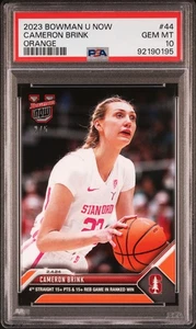 PSA 10 Cameron Brink 2023 Bowman University Now #44 Orange SP #2/5 Rookie Card - Picture 1 of 1