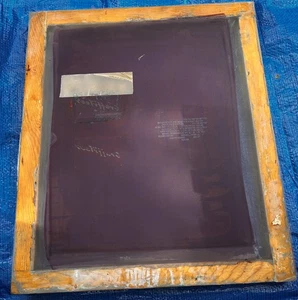 Vintage Silk Screen Printing Frame. Wood, , 22.25" X 19.5" Outside Measurement - Picture 1 of 4