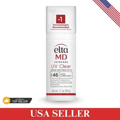 NUEVO Protector solar facial Elta MD UV transparente amplio espectro FPS 46 48 g 1,7 oz EXP 6/2027 Foto 1 de 4