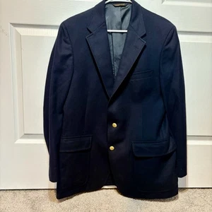 Gant Sport Jacket 42R VTG Navy Blue USA Made Gold Button Blazer - Picture 1 of 14
