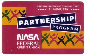 5 Min. NASA Federal Credit Union Partnership Program TEST Telefonkarte - Bild 1 von 2