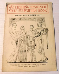 CLOTHING DESIGNER STYLE AND PATTERN BOOK Fall & Winter 1917-1918 by HARRY SIMONS - Foto 1 di 6