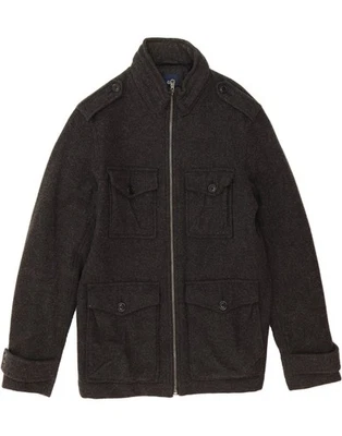 GAP Mens Military Jacket UK 38 Medium Grey Wool DG01 - Image 1 of 3