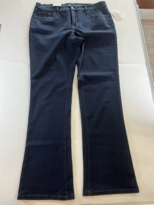 Style &Co Jeans Bootcut Damen Größe 14 Blau Dark Wash Logo - Bild 1 von 17