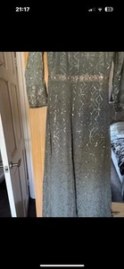 Asian Indian Pakistani Party Maxi Dress Stitched - Picture 1 of 5