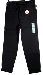 Childs Pants Kid Tough Pull on Black Elastic Waist Band L 10-12 Reinforced Knee - Picture 1 of 8