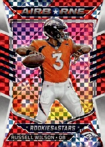 2022 Panini Rookies & Stars #AI-9 Russell Wilson Airborne Red Plaid - Picture 1 of 2
