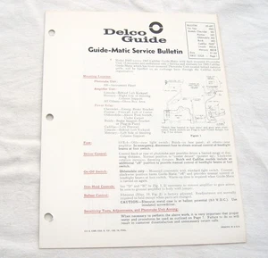 1966 Oldsmobile 88 98 Wildcat Original GM Guide-Matic Service/Repair Info 66 NOS - Picture 1 of 7
