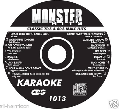   KARAOKE MONSTER HITS CD+G CLASSIC 70's & 80's MALE HITS #1013 - Image 1 of 2