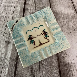 Cenicero de cerámica vintage de recuerdo del Gran Cañón Arizona nativo americano - Imagen 1 de 7