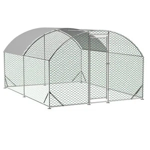 Large Chicken Coop Metal Chicken Run Waterproof Anti-UV Cover Dome Shaped Walk-i - Picture 1 of 12