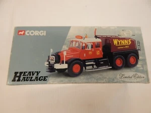 CORGI SCAMMELL CONTRACTOR WYNNS HEAVY HAULAGE 17903 MIB 1:50 - Picture 1 of 4