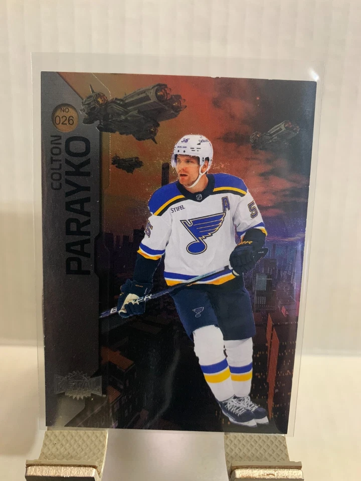 2023-24 SkyBox Metal Universe Colton Parayko #026 Saint Louis Blues - Image 1 of 2