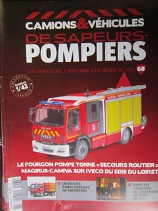 FASCICULE CAMIONS VEHICULES SAPEURS POMPIERS N°68 FPT MAGIRUS CAMIVA IVECO - Imagen 1 de 2