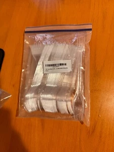 Stock Your Home  Disposable Clear Plastic Forks - 100 pack (2 Pack ) - Picture 1 of 2