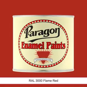 Paragon Paints RAL 3000 Flame Red - Coach And Machinery Enamel Paint - Picture 1 of 3