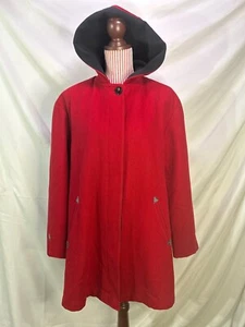 Vintage Samantha Moss SM2 Red Wool Swing Peacoat, Style "Missy", Retro, Size L - Bild 1 von 24