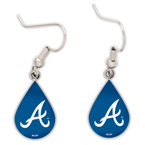Atlanta Braves Tear Drop Earrings Cover