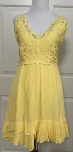 NWT Chelsea & Violet size S sunshine yellow spaghetti strap fit & flare dress - Picture 1 of 8
