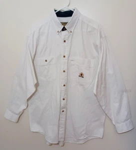 Nueva Camisa River Co Auténtica Ropa Deportiva Para Hombre Grande Blanca Abotonada L MS03 - Imagen 1 de 3