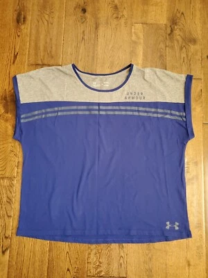 Under Armour HeatGear holgado manga corta azul gris bloque de color Dolman talla L Foto 1 de 4