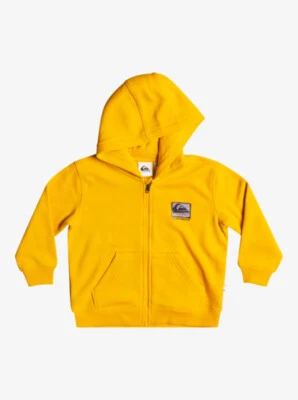 Sudadera con capucha Quiksilver Little Boys 5 cremalleras en caja de algodón amarillo Foto 1 de 2