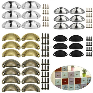 SALE - Cup Cabinet Handles Knobs Drawer Furniture Door Pull Shell Cupboard AU - Picture 1 of 24