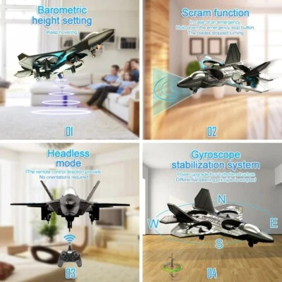 RC Plane 2.4G Remote Control Aircraft Gravity Sensing Helicopter Glider lowest p - Image 1 of 4