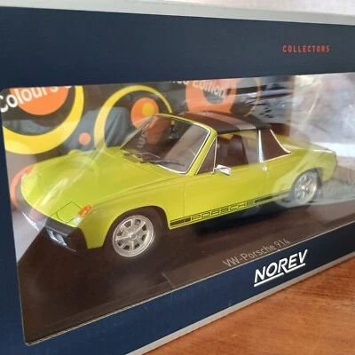 PORSCHE 914 2.0 vert revenne de 1972 NOREV 1/18e 187687 édition limitée - Photo 1/4