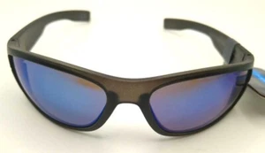 Foster Grant POUNDER West Loop Classic Mens Blue Mirrored Black Sunglasses NEW - Picture 1 of 4