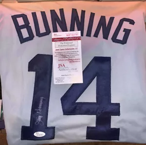 Jim Bunning Autographed/Signed Jersey JSA COA Detroit Tigers - Picture 1 of 4