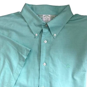 Brooks Brothers Milano Fit SS Button Down Original Polo Shirt XXL Supima Cotton - Picture 1 of 6