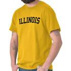 T-shirt à manches courtes adulte à manches courtes Illinois Athletic Student Gym Vacations IL