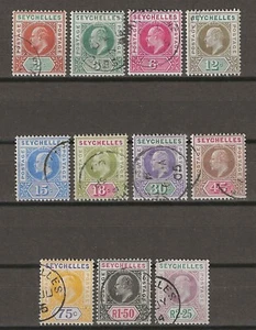 SEYCHELLES 1903 SG 46/56 USED - Picture 1 of 1