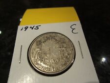 1945 - Canada - silver 50 cent coin - Canadian half dollar
