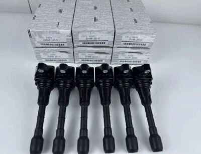 OEM 22448-JA11C 6Pcs Ignition Coils For Altima 350Z Infiniti EX35 FX35 G25 V6 US - Image 1 of 3