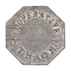 France - jeton de nécessité - Coopérative - Thaon - 1 kg de pain - aluminium - Imagen 1 de 2