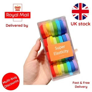 32PCS Multicoloured Girls Elastic Hair Bands Rubber Band Hair Ties Rope For Kids - Picture 1 of 3
