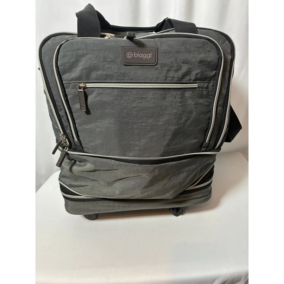 Biaggi Zipsak Boost! Cubo de embalaje plegable gris con bolsa de rodillos expandible Foto 1 de 4
