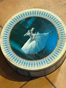 Blechdose - Ballerina - Vintage - gebraucht - rund  - Bild 1 von 4