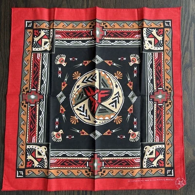 Pañuelo pañuelo pañuelo pañuelo diseño suroeste Wamcraft 14193 hecho en EE. UU. 21” Foto 1 de 4