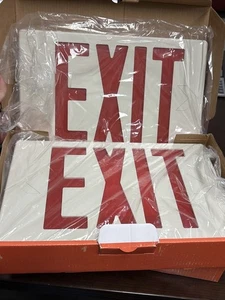 Sylvania Emergency LED Exit Sign Red Letter, 120/277V 1.8w- 60761 - Picture 1 of 5