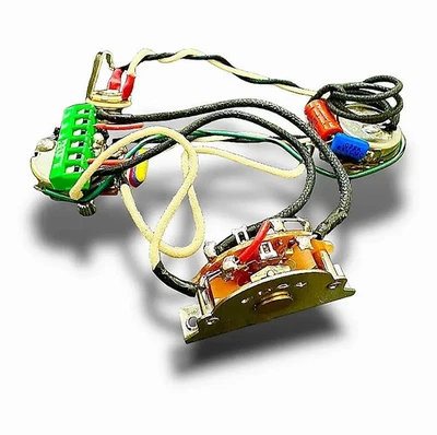 Solderless Fender Mustang HH w/Greasebucket circuit Wiring Harness Coil Split 3- - Image 1 of 4